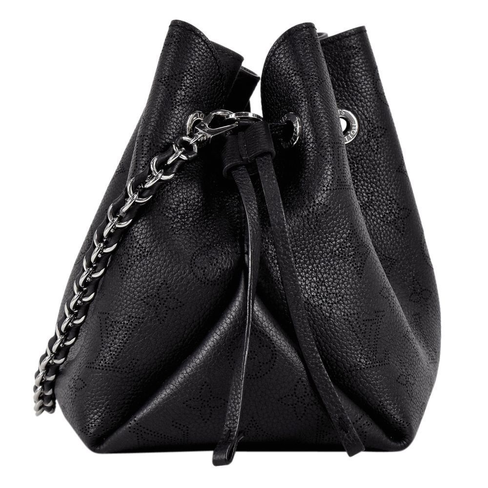 Louis Vuitton Shoulder Bag Punching Monogram Mahina Noir Black - Picture 5 of 14